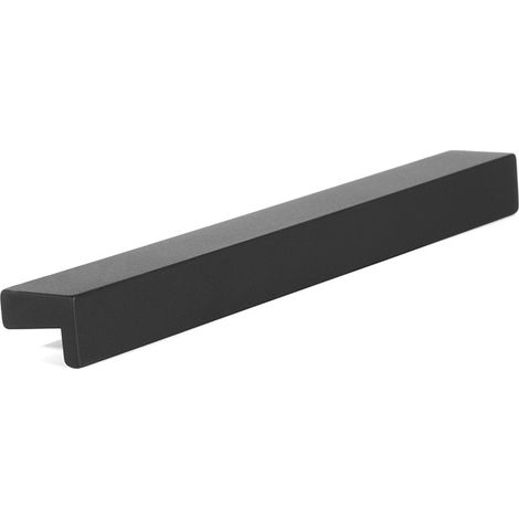 tirador zamak modelo tizam acabados negro mate, blanco mate, gris ral distancia 128 acabado negro mate