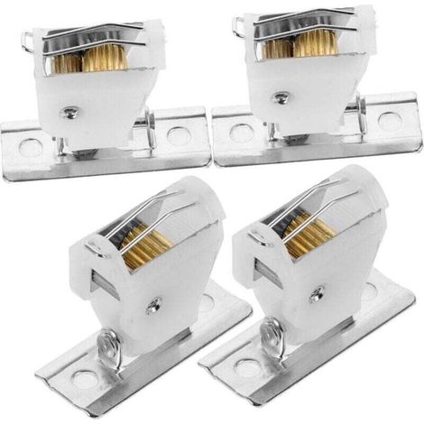 4 PièCes Serrure À Rideau En Bambou Stores, Poulie De Remplacement, Accessoires De RéParation De Store, MatéRiel D'Ombrage Pour FenêTre, Facile À Installer (1/4)