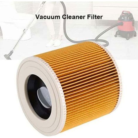 Filtre A Air - Filtre Hepa Pour Aspirateur Sans Sac - Compatible Avec Modèles Karcher NT18 NT20 NT38 WD2250 WD3 200 WD3 300 MV2 MV3 - 2 Pièces (1/4)