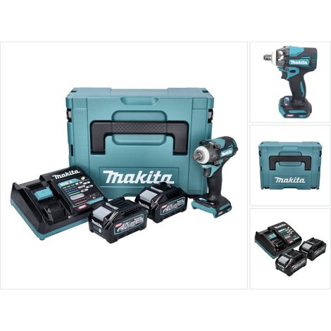 Makita TW 004 GM201 Clé à choc sans fil 40 V max. 1/2" 350 Nm XGT Brushless + 2x batterie 4,0 Ah + chargeur + Makpac (1/5)