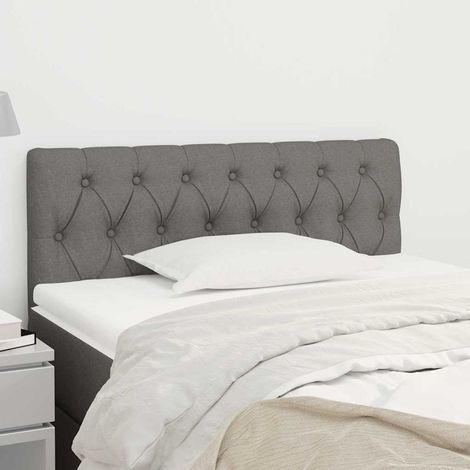 vidaXL Tête de lit Gris foncé 100x7x78/88 cm Tissu (1/5)