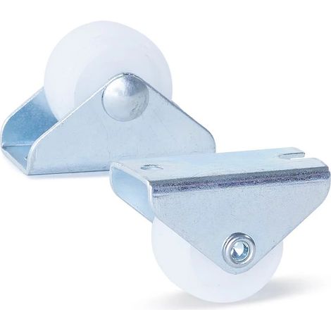 Roue fixe - MESO - PP blanc petit - 25mm - 35kg