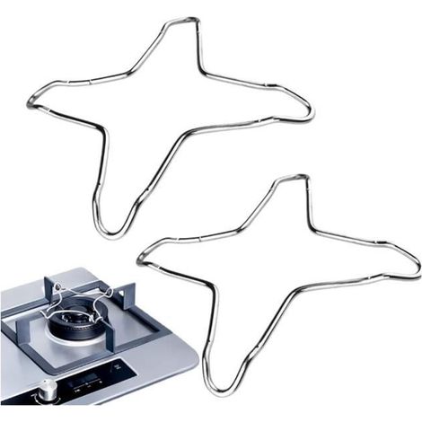 2 Pièces Réducteur De Gaz En Acier Inoxydable Pour Cuisinières À Gaz, Plaques De Cuisson, Cuisinières, Supports De Casseroles (1/4)