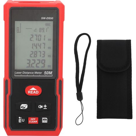 Télémètre Laser 50m Portée Mesure Précise Rapide Infrarouge Portable 630-670nm 164ft (1/5)