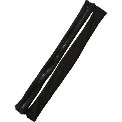 Housse de protection d'accoudoir Jacquard pour bureau, résistante aux taches et décorative, extensible, avec fermeture éclair, en polyester, idéale pour étudier ou travailler à la maison.-black
