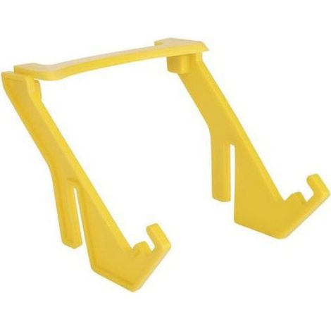 1 Support de seau apicole, Plastique résistant, 19x17 cm, Jaune, Pour récolte du miel (1/4)