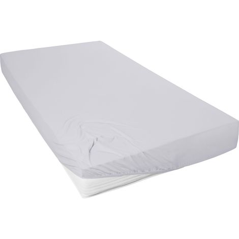 Westminster Spannbetttuch Mako Jersey 100 x 200 cm hellgrau Spannbettlaken