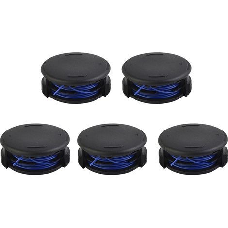 Pack of 5 replacement spool caps for Allister MGTP430 lawnmowers, compatible with GT2836, GT3037, MGTP430, and MGTP600 (1/4)
