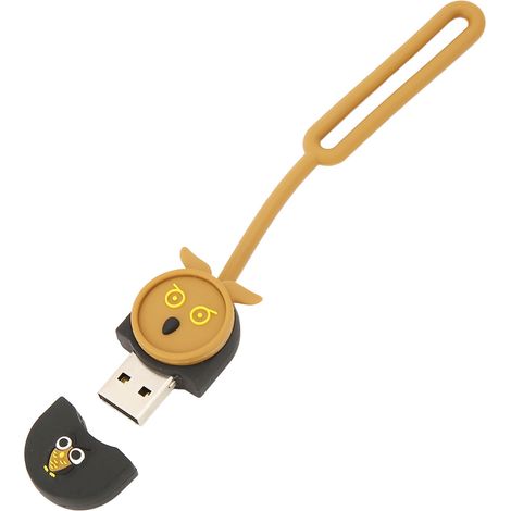 Clé USB en forme de hibou, format 16 Go, USB 2.0 standard, Plug and Play, haute vitesse, idéale pour les sauvegardes, les voyages et le bureau. (1/5)