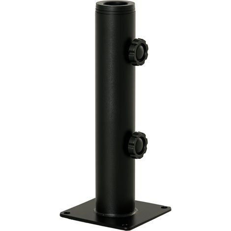 Pied de parasol. tube de parasol réglable en métal pour mât de Ø 34. 38 et 48 mm. noir (1/5)