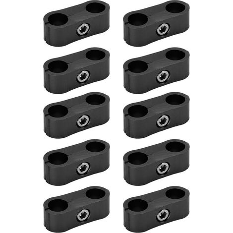 10 Colliers de Séparation pour Tuyaux 4AN en Alliage d'Aluminium Universels Fixation Ligne d'Huile pour Conduites Eau Gaz (1/5)