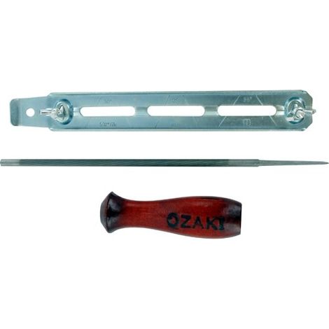 Porte-lime OZAKI pour chaîne de tronçonneuse (.325" et 3/8"). Ø: de la lime 4,8mm (3/16").