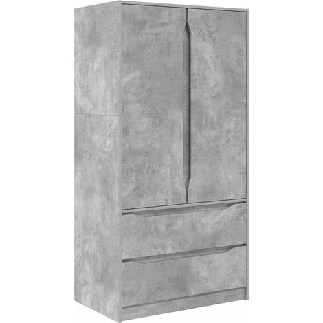 Maison Exclusive - Armoire Gris Béton 79,5 x 49 x 156 cm Bois d’ingénierie (1/5)
