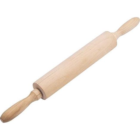 Rouleau à pâtisserie en bois rotatif (396cm) Professionnel Petit Rouleau en Bois pour DIY Biscuits, Pizza, Pain, Outil de Cuisine Maison, 1 Pièce (1/5)
