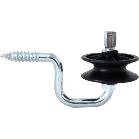 Isolateur d'angle pour corde et fil avec roue pivotante et vis en bois paquet de 10 pièces