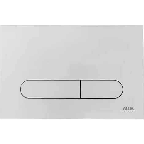 Plaque de commande WC suspendu blanche – Finition ABS – Compatible SULLY et BASTIA – Installation facile pour salle de bain moderne – Selles