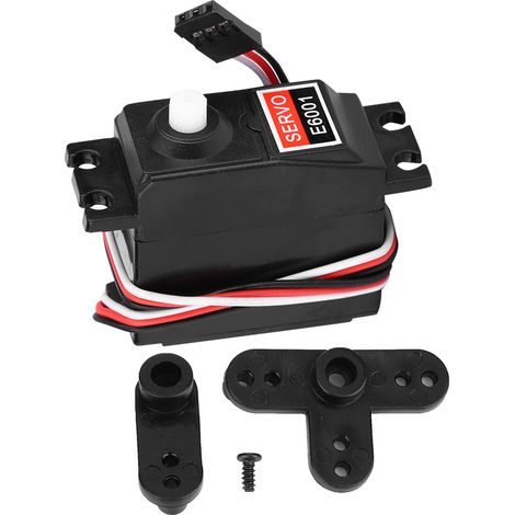 Servo analogique 6KG E6001 pour voitures RC 1/10 HSP 94105 94106 94166, engrenage plastique. (1/5)