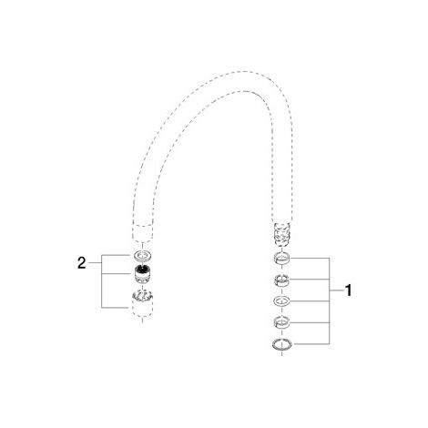 Dornbracht 90282221401-00 Bec de robinet Pièces de rechange