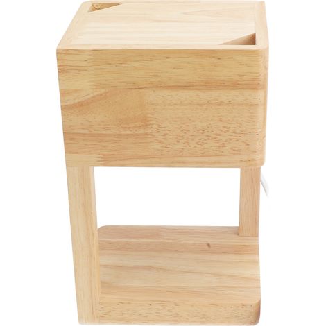 Lampe chauffe-bougie parfumée, diffuseur de cire parfumée, lanterne en bois à intensité variable pour chambre à coucher, prise 110-240 V (Royaume-Uni). (1/5)