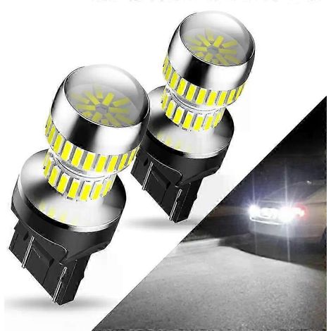 2 ampoules LED 7443 7440 W21W T20 W21/5W pour feux de jour (DRL) Canbus pour Toyota Corolla Yaris, ultra-lumineuses. (1/5)