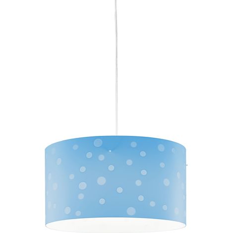 Lampadario Moderno Pois Polilux ® Blu Pastello 3 Luci E27 (1/2)