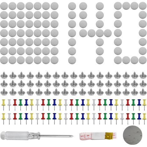 140 Pièces Kit Rivets de Réparation Universels,Punaise Ciel de Toit Voiture (1/5)