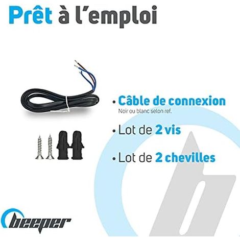 Détecteur de gaz, gaz naturel, capteur de fuite de gaz, moniteur de gaz butane méthane propane, avertissement de lumière stroboscopique, alarme de gaz enfichable pour cuisine - 1 paquet (1/4)