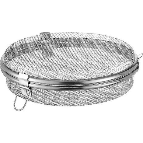 Panier à vaisselle en acier inoxydable, panier de rangement en métal pour lave-vaisselle, panier rond en maille (1/5)