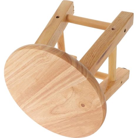 Tabouret en Bois Massif Carré 25X25 CM Petit Tabouret Multifonction pour Maison Siège Stable et Léger Adapté pour Garçon et Filles et Usage Domestique Marchepied Intérieur (1/5)