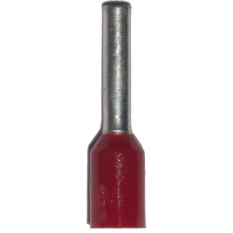Terminale isolato 01,00 mm², rosso, 100 pezzi