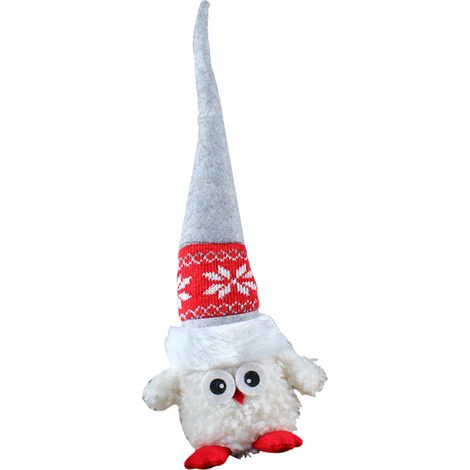 Adorable peluche hibou elfe, hibou à long chapeau, jouet elfe, décoration de Noël pour la maison (1/5)