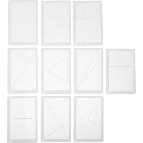 Visionneuse de composition pour artistes, règle acrylique et compas (1/5)