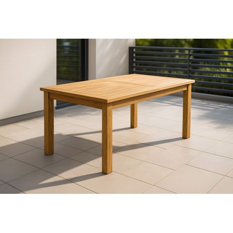 Gartentisch Outdoor massiv Teakholz 180 x 100 FREETOWN (1/5)