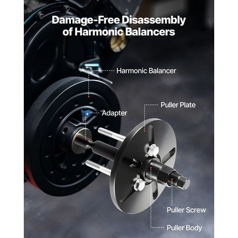 Kit d'Outils de Démontage et Montage d'Équilibreur Harmonique (1/5)