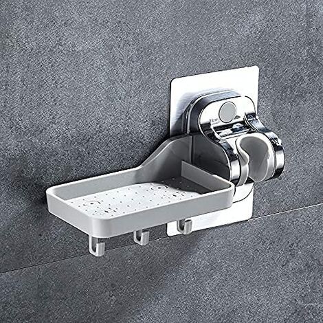 Handheld Shower Head Holder No Drilling, Strong Adhesive, Adjustable Angle (Combo Set) (1/5)