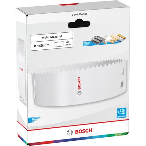 Bosch Lochsäge mit Gewinde Multi Material, 140 x 40 mm