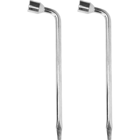 Clé en croix démontage pneu 2 pièces 21mm embout hexagonal fendu douille pour véhicule utilitaire (1/5)