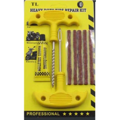 Kit De Réparation De Pneus - Pour Pneus Sans Chambre - Compatible Voitures Motocyclettes Quads Et Engins Agricoles - 30 Pièces (1/5)