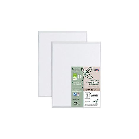Sei Rota Gea 150 gelocht PP recycelt Heavy-Duty 22x30 cm - Packung mit 50 Stück