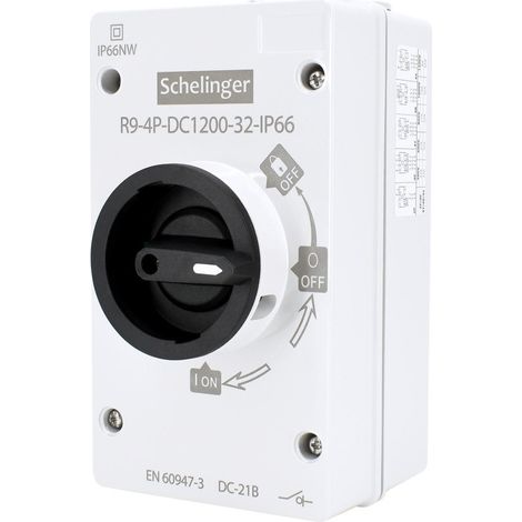 Sectionneur photovoltaïque 4P - 1200V DC - 32A - IP66 - Rail TH35 - Pouvoir de coupure 8kV (1/5)