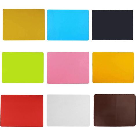 Tapis de bricolage en silicone résistant à la chaleur et antiadhésif pour résine époxy, idéal pour les loisirs créatifs et le plan de travail de cuisine (orange). (1/3)