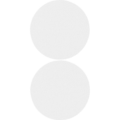 2 Tapis Vapeur en Silicone Blanc Antiadhérent, Rond, Réutilisables, Adaptés pour Cuisson Vapeur, Lot de 2 Feuilles Cuisine Pratique et Saine'-'- (1/5)