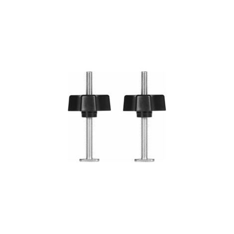 Rail en T Pince à Rainure en T T-Slot T-Track en Métal Outil de Fixation Serrage Rapide pour Travail du Bois (2pcs T vis + 2pcs écrou à bouton uniquement) - Crezuo (1/4)