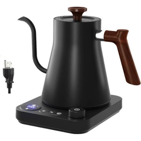 Elektrischer Wasserkocher mit Schwanenhals (900 ml), intelligente Temperaturregelung, schnelles Aufheizen, 1200 W, Gehäuse aus Edelstahl 304 (USA) (1/5)