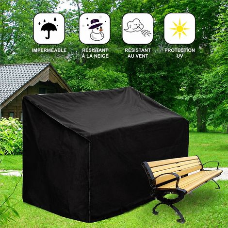 Housse de protection imperméable pour banc de jardin 4 places 190x66x89/69 cm 4 190x66x89 30 g – Livraison gratuite (1/5)