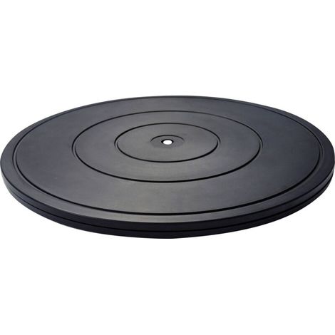 Plateau rotatif pour TV 50 kg – HZ20L – Ø 400 x 18 mm – Support universel noir pour écran LCD – (1/3)