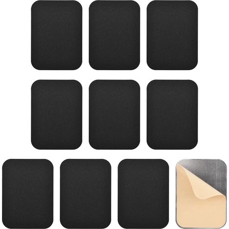 Plaque de couverture de trou de clé, 10 pièces, Écusson de réparation en fer, Plaques de couverture de serrure de porte auto-adhésives, Plaques de couverture de trou de serrure de porte (1/5)