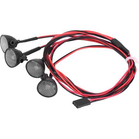 Barre lumineuse LED pour toit de voiture RC Crawler Axial SCX10 Traxxas TRX-4 (Blanc) (1/5)