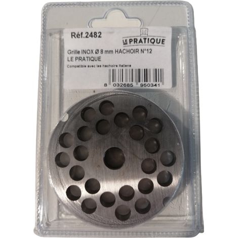 Rejilla de acero inoxidable ø 8 mm universal picadora nº 12 - Le Pratique