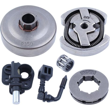 325"-8T Kit pompe à huile tambour d'embrayage cercle pignon embrayage pour Partner 350 351 Roulement à cage d'aiguilles Tronçonneuse (1/5)
